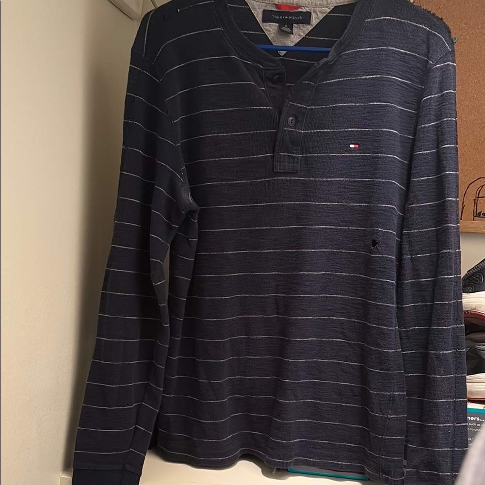 Tommy Hilfiger Blue Long Sleeve Tee